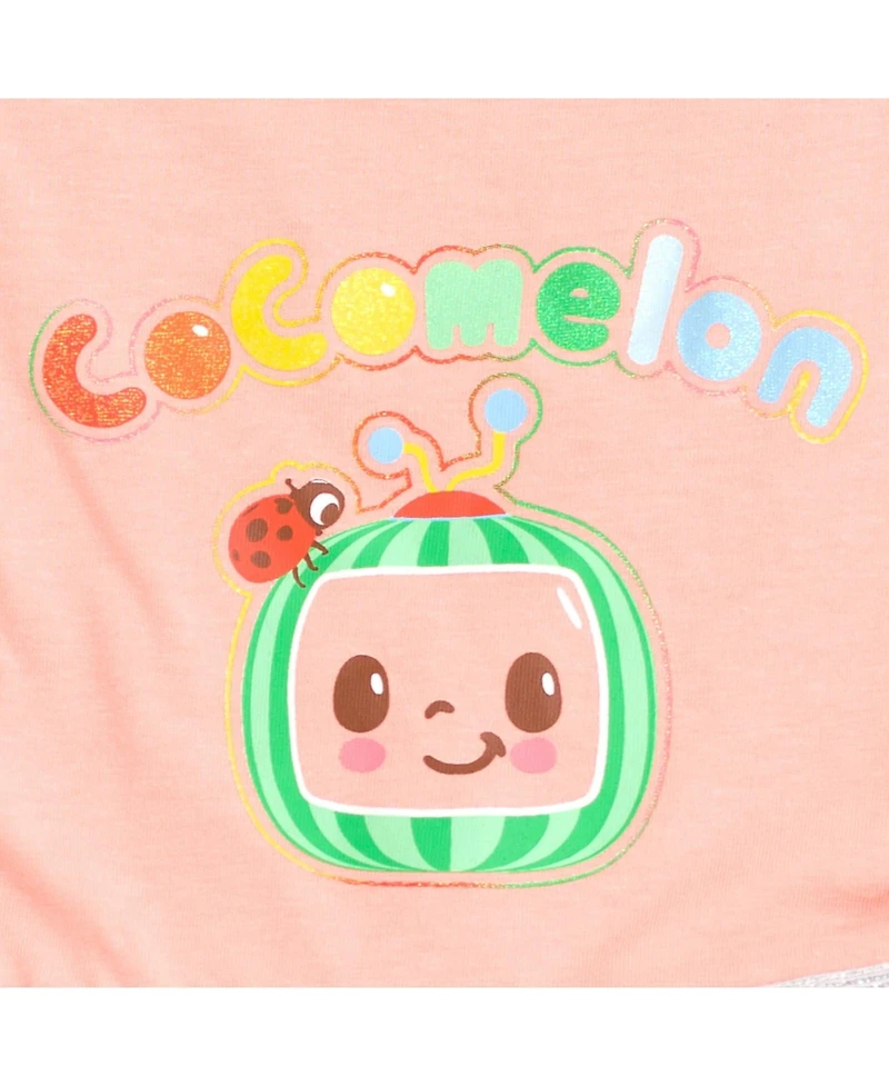 CoComelon Girls Tulle Dress Logo Pink Toddler| Child