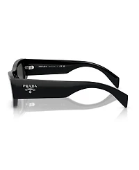 Prada Low Bridge Rectangular Unisex Sunglasses, Pr A01SF