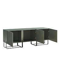 Furniture of America 60" Mdf Milo Modern Composite Three Cabinet Tv Stand