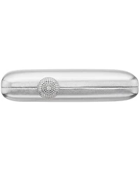 Nina Metallic Minaudiere Handbag with Crystal Clasp