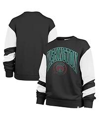 Women's '47 Brand Black Washington Wizards 2023/24 City Edition Nova Crew Sweatshirt