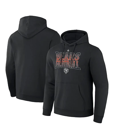 Men's Nfl x Darius Rucker Collection by Fanatics Black Chicago Bears Rock N' Football Pullover Hoodie