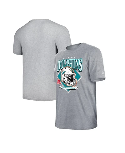 Men's New Era Gray Miami Dolphins Team Logo T-shirt
