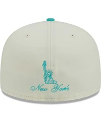 Men's New Era Cream, Mint York Giants City Icon 59FIFTY Fitted Hat
