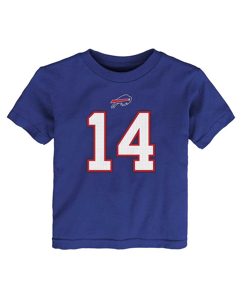 Toddler Boys and Girls Nike Stefon Diggs Royal Buffalo Bills Player Name Number T-shirt