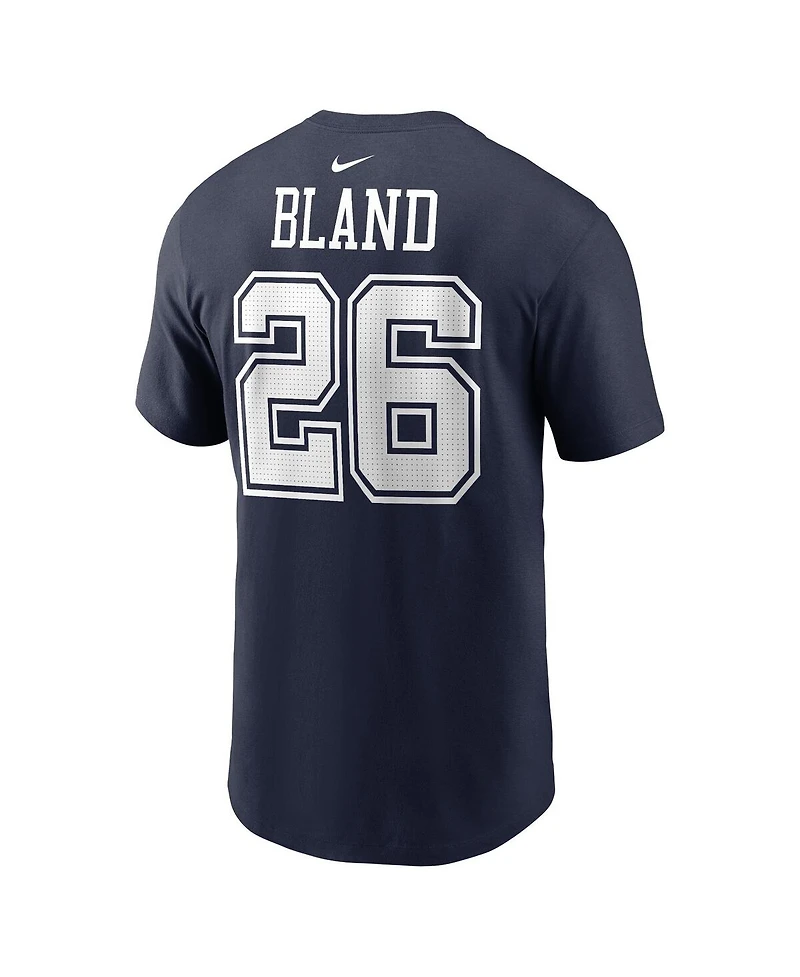 Men's Nike DaRon Bland Navy Dallas Cowboys Player Name and Number T-shirt