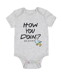 Friends Baby Boys 3 Pack Short Sleeve Bodysuit