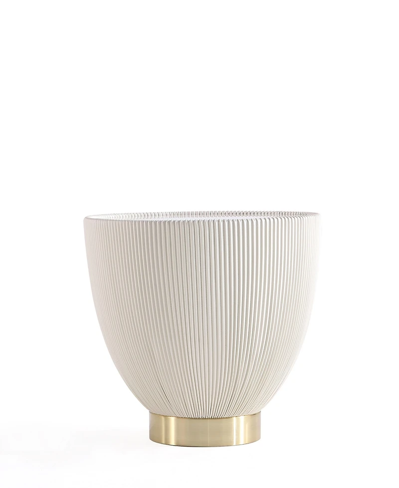 Manhattan Comfort Anderson 18.43" Wide Leatherette Upholstered End Table