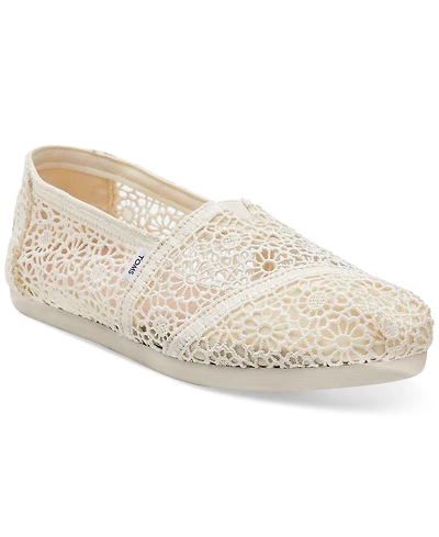 Toms Women's Alpargata Classic Espadrille Almond Toe Flats