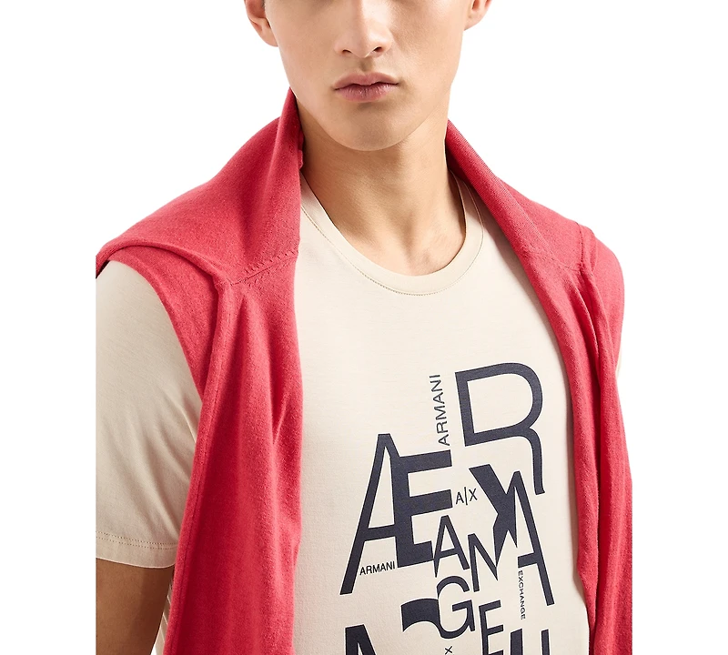 A|X Armani Exchange Men's Regular-Fit Ax Logo T-Shirt
