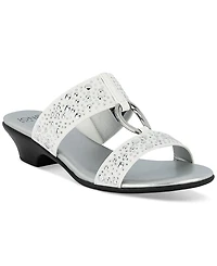 Jones New York Women's Eanna Ornamented Double Band Dress Sandals