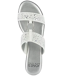 Jones New York Women's Eanna Ornamented Double Band Dress Sandals