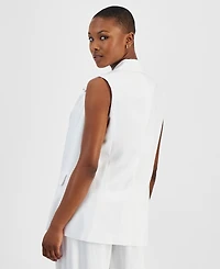 Bar Iii Petite Open-Front Long Vest, Exclusively at Macy's