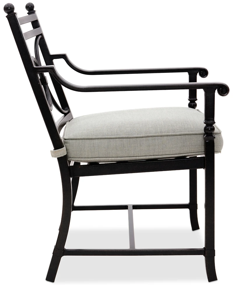Wythburn Mix and Match Scroll Outdoor Dining Chair, Created for Macy's