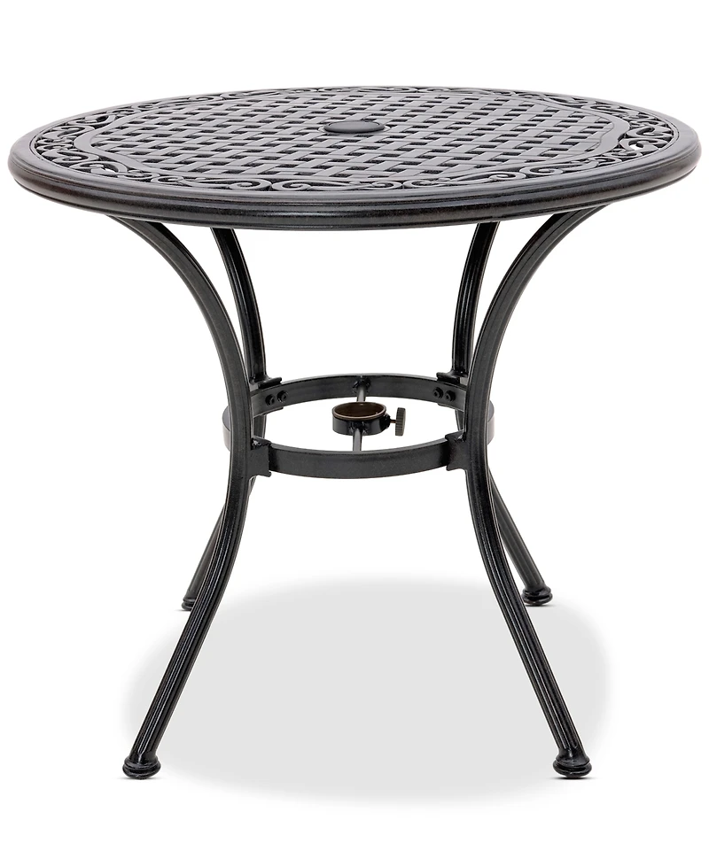 Wythburn Mix and Match 32" Round Cast Aluminum Outdoor Bistro Table, Created for Macy's