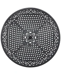 Wythburn Mix and Match 48" Round Cast Aluminum Outdoor Dining Table