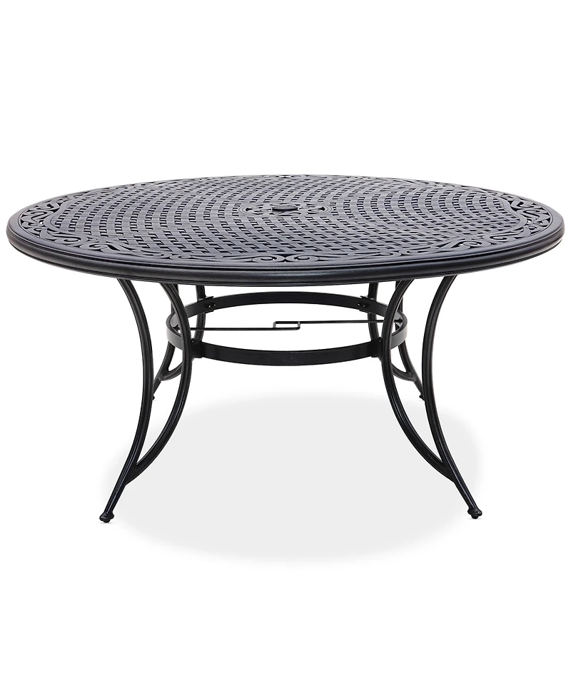Wythburn Mix and Match 60" Round Cast Aluminum Outdoor Dining Table