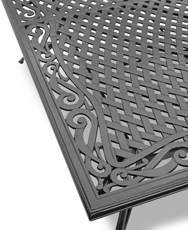Wythburn Mix and Match 64" Square Cast Aluminum Outdoor Dining Table