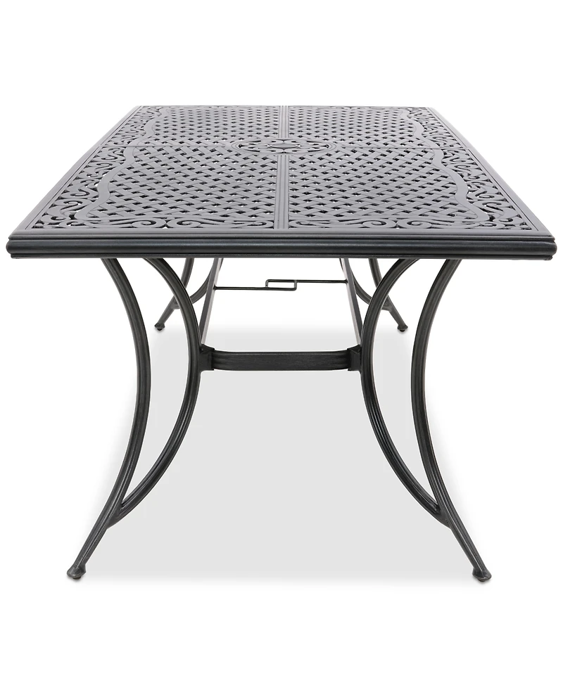 Wythburn Mix and Match 72"x 38" Cast Aluminum Outdoor Dining Table