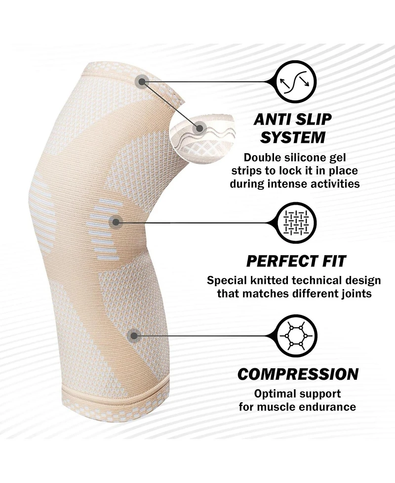 Powerlix Small Knee Sleeve: Support for Running, Basketball, Weightlifting, Gym