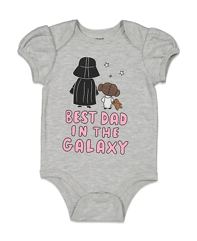Star Wars Baby Girls Darth Vader Short Sleeve Bodysuit