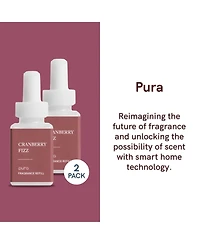 Pura - Cranberry Fizz - Smart Home Air Diffuser Fragrance - Smart Home Scent Refill - Up to 120-Hours of Premium Fragrance per Refill