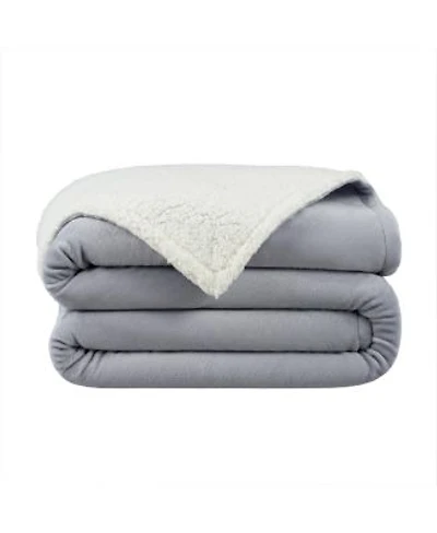 Host Home Plush Sherpa Throw Versatile 2 Sided Throw Blanket 200gsm Plush Mink Velvet Face 250gsm Plush Sherpa Reverse 4 Color Options