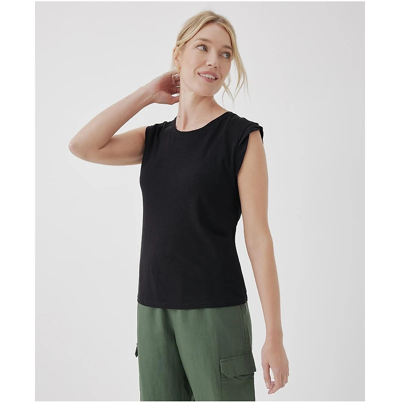 Pact Women's Organic Cotton Featherweight Slub Muscle Tee