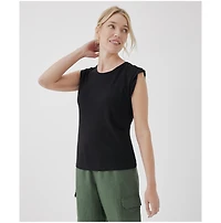Pact Women's Organic Cotton Featherweight Slub Muscle Tee