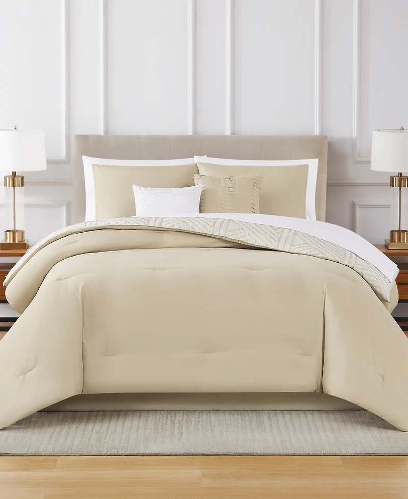Pem America Crinkle Geo 9-Pc. Comforter Set, Queen