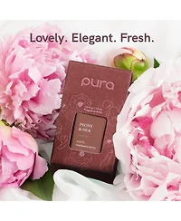 Pura - Peony & Silk Smart Home Air Diffuser Fragrance - Smart Home Scent Refill - Up to 120-Hours of Premium Fragrance per Refill