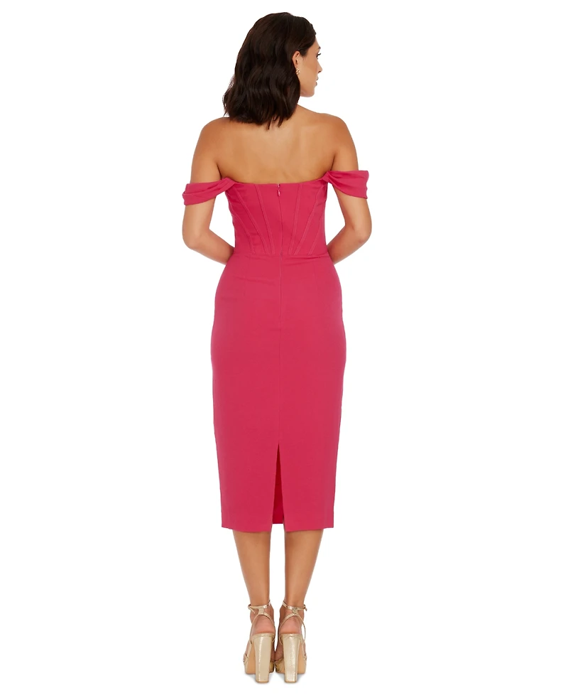 Dress the Population Women's Vickie Off-The-Shoulder