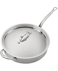 ProBond Clad Stainless Steel 5-Quart Covered Saute with Helper Handle