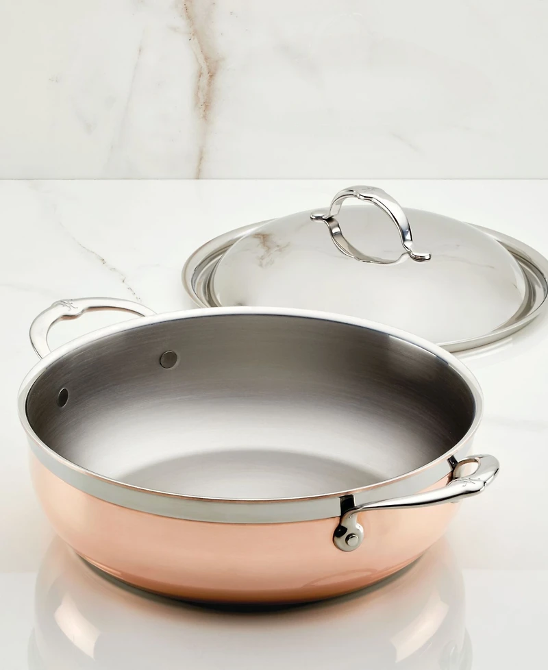 Hestan CopperBond Copper Induction 5-Quart Dutch Oven with Dome Lid