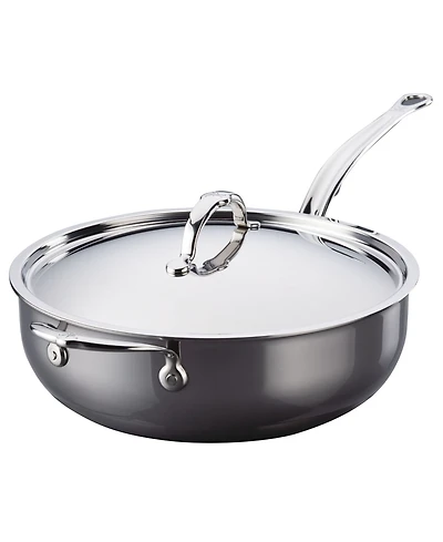 Hestan NanoBond Titanium Stainless Steel 5-Quart Covered Essential Pan with Helper Handle
