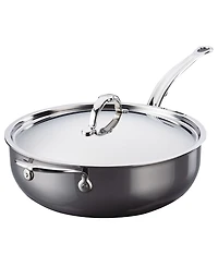 Hestan NanoBond Titanium Stainless Steel 5-Quart Covered Essential Pan with Helper Handle