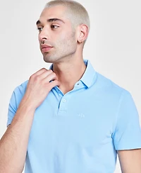 A|X Armani Exchange Men's Regular-Fit Solid Pique Polo Shirt