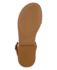 Mia Women's Peyton Round Toe Flat Sandals