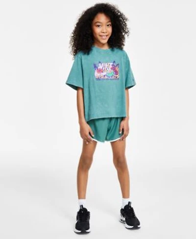 Nike Big Girls Sportswear T Shirt Dri Fit Tempo Running Shorts Court Legacy Casual Sneakers From Finish Line