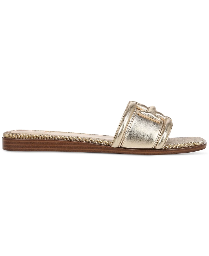 Sam Edelman Irina Logo Emblem Slide Sandals