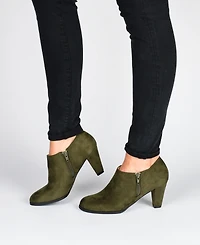 Journee Collection Women's Sanzi Side Zip Dress Shooties