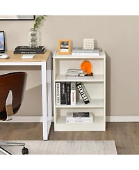 3-Tier Bookcase Open Display Rack Cabinet with Adjustable Shelves