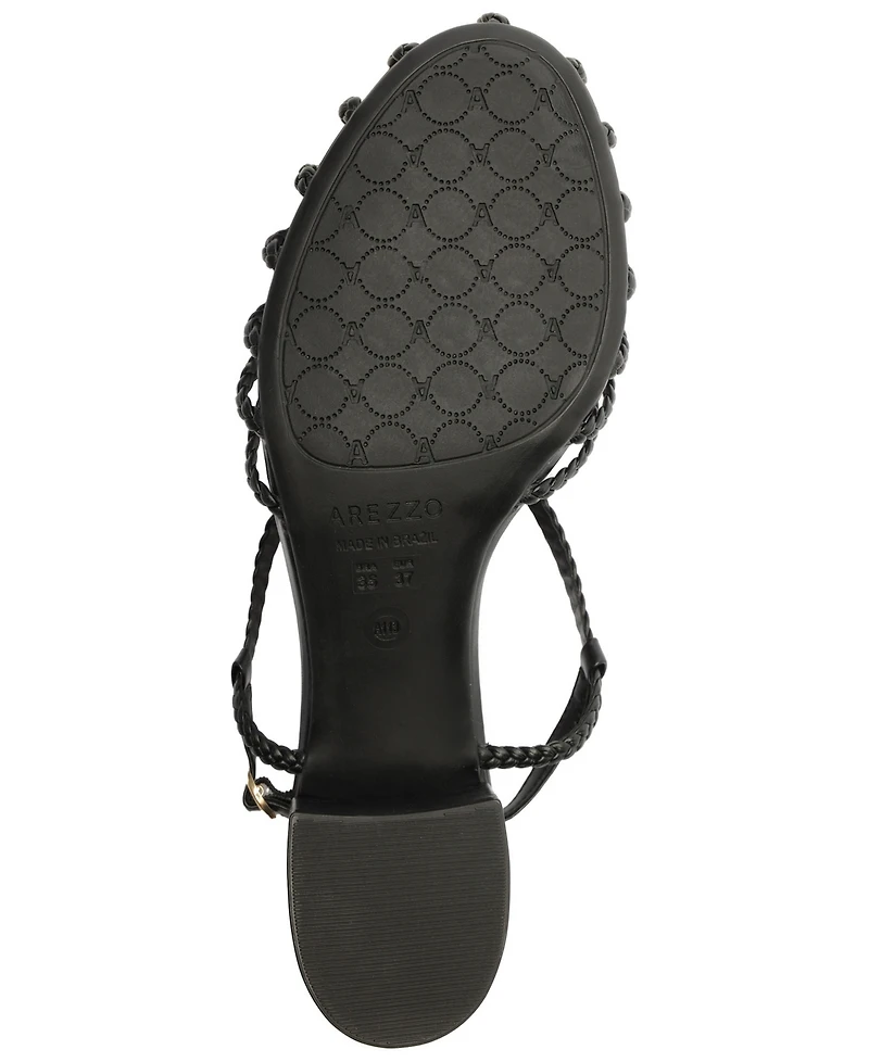 Arezzo Women's Paola Mid Block Sandals