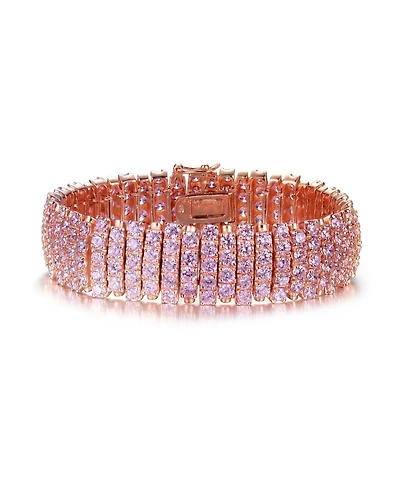 Sterling Silver and Black Cubic Zirconia Bracelet