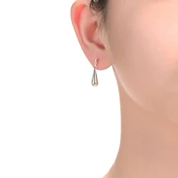 Chic 14K Gold Plated cubic zirconia Drop Earrings