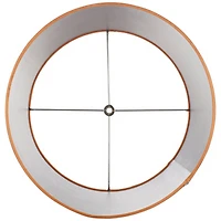 Springcrest Sydnee Satin Medium Drum Lamp Shade 14" Top x 16" Bottom x 11" Slant x 11" High (Spider) Replacement with Harp