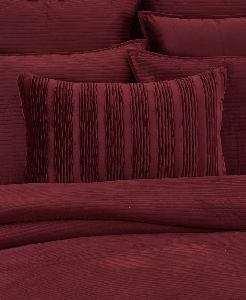 J Queen New York Townsend Wave Lumbar Decorative Pillow Cover, 16" x 26"