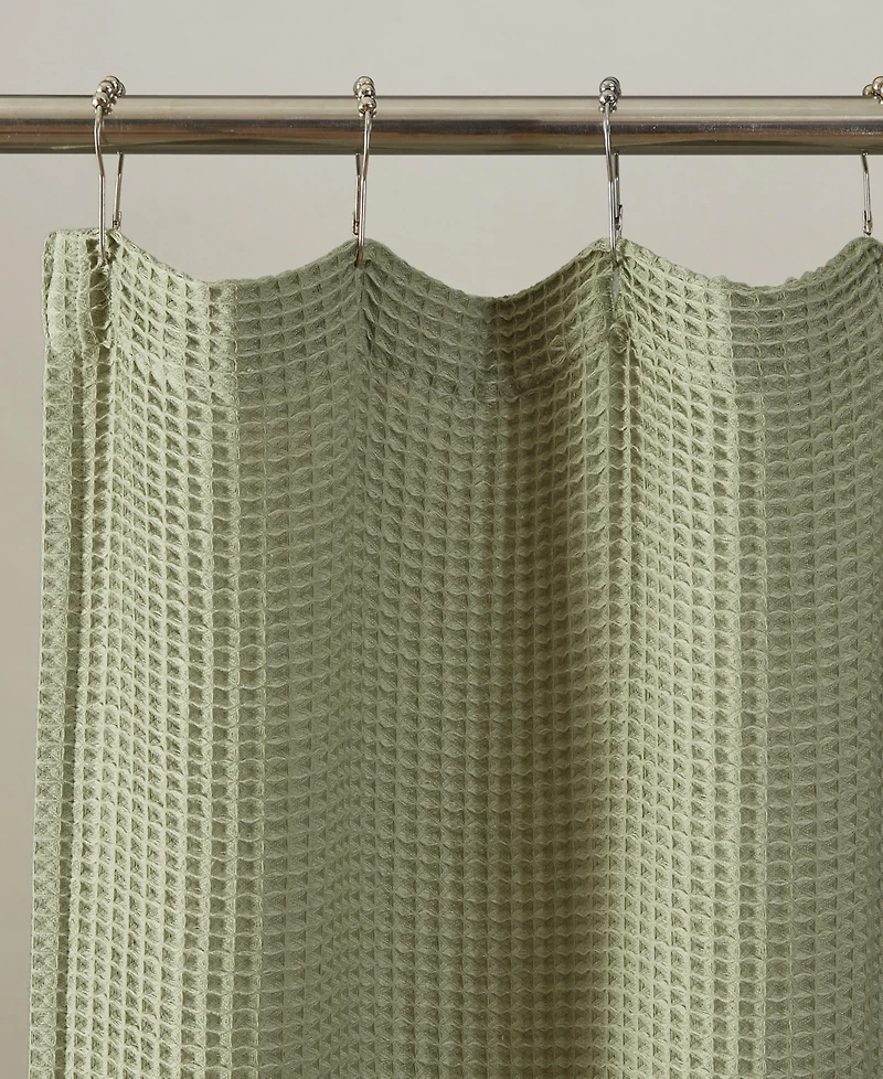 Calvin Klein Waffle Solid Textured Shower Curtain, 70" x 72"