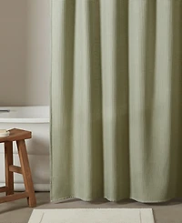 Calvin Klein Waffle Solid Textured Shower Curtain, 70" x 72"