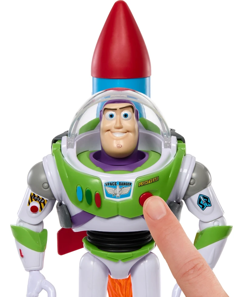 Disney Pixar Toy Story Buzz Lightyear 10" Action Figure Toy with Rocket and Sounds